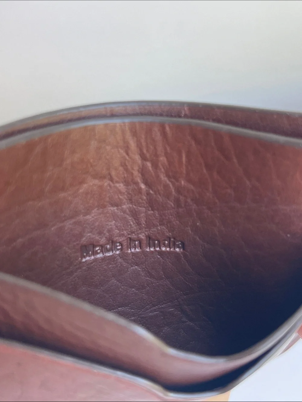 TRASK Genuine Leather ID Card Case